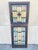 Antique Art Deco Leaded Stained Glass Pink Green Blue Yellow Windows - A Pair For Sale - Image 12 of 12