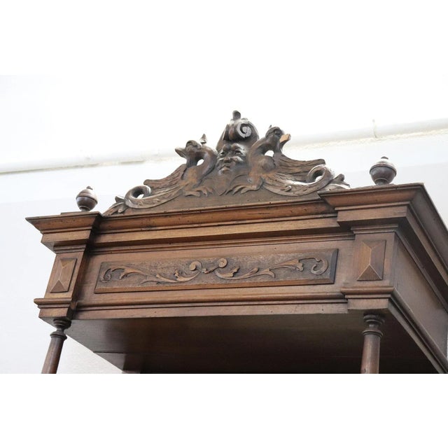 Antique Renaissance Style Walnut Sideboards, Set of 2 For Sale - Image 13 of 18