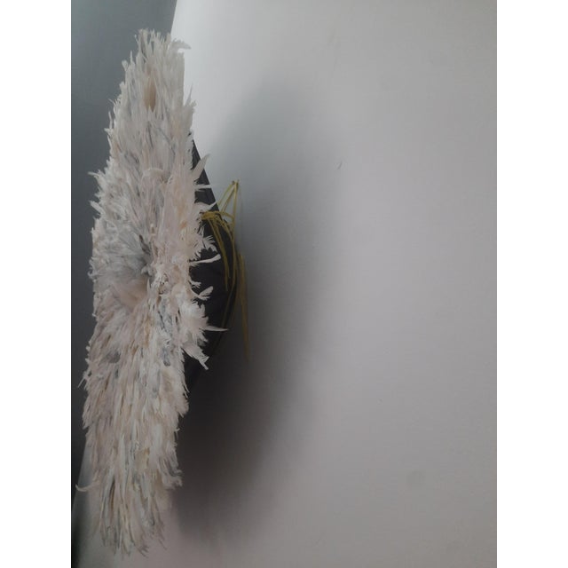 Juju Hat White Speckled Gray of 31" - 80 Cm For Sale In Washington DC - Image 6 of 9