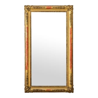 French 19th Century Louis XVI Style Gilt Mirror For Sale
