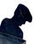 Black Vintage Folk Art Golfer Umbrella Stand | Hand-Painted Cast Iron Caddie Figure For Sale - Image 8 of 18