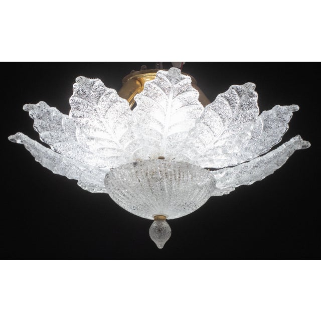 Splendid Murano glass ceiling lamp in coloured glass bead with trasparent clear glass Period: circa 1970. The light mounts...