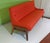 Mid-Century Modern Orange Upholstered Narrow Sofa For Sale In Los Angeles - Image 6 of 10