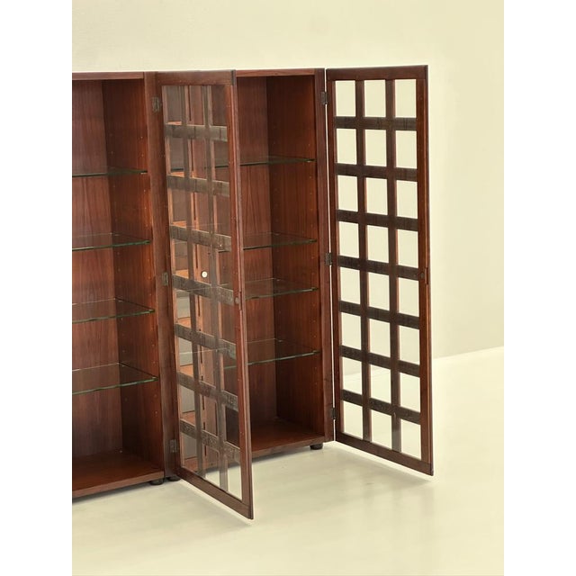 Brown Model LB65 Display Cabinet by Marco Zanuso for Poggi, 1970s For Sale - Image 8 of 18