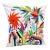 Mexican Otomi Embroidery Textile Pillow 16" W For Sale