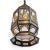 Mediterranean Moorish Tin & Clear Glass Lantern For Sale - Image 3 of 6