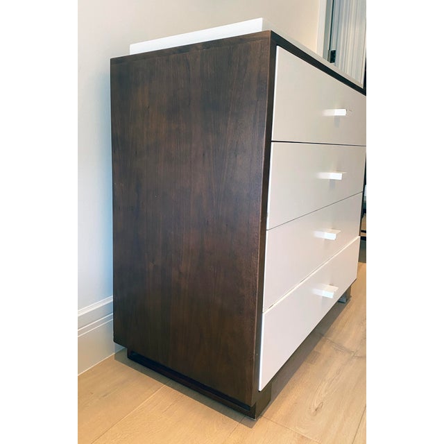 Ducduc Nyc Modern Walnut And Lacquer Dresser Changing Table Chairish