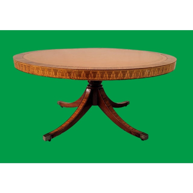 Mid 20th Century Vintage Wm. A. Berkey of John Leather Top