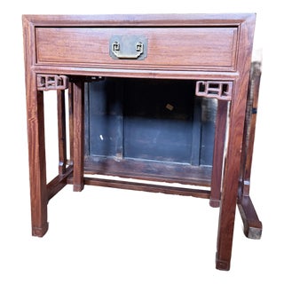 Antique Chinese 1940’s Natural Rosewood Qing Dynasty Style Alter Table / Console For Sale
