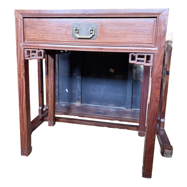 Antique Chinese 1940’s Natural Rosewood Qing Dynasty Style Alter Table / Console For Sale