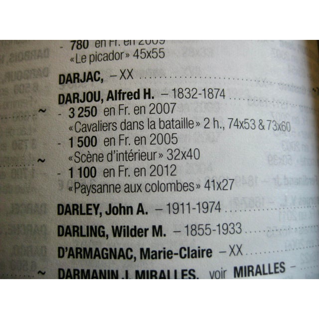 Portrait of a Lady Holding a Bird French Oil Painting Alfred Henri Darjou For Sale - Image 16 of 17