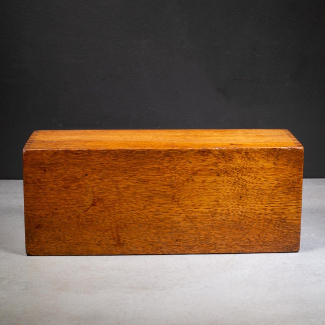 Wood Globe-Wernicke Index Card Catalog Box c.1920 For Sale - Image 7 of 10