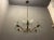 Art deco glass brass chandelier by pietro chiesa for fontana arte brass frame with glass shades height 90 cm width 60 cm...