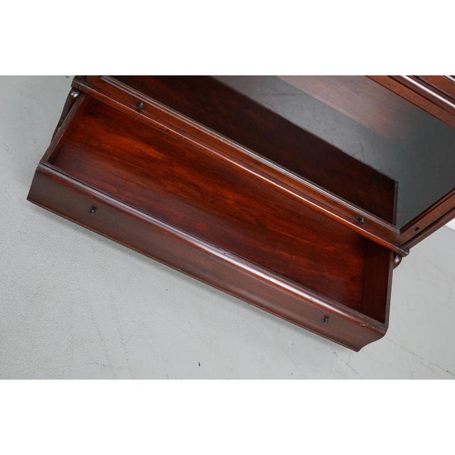 Antique Mahogany Stacking Bookcase from Globe Wernicke, 1900 For Sale - Image 9 of 17