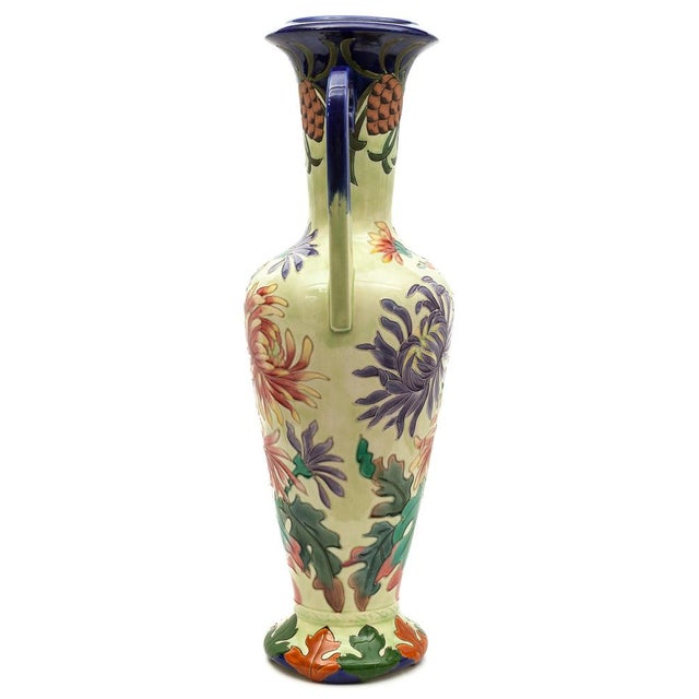 Art Nouveau Amphora Vases from Longchamp, 1900s, Set of 2 For Sale - Image 9 of 16