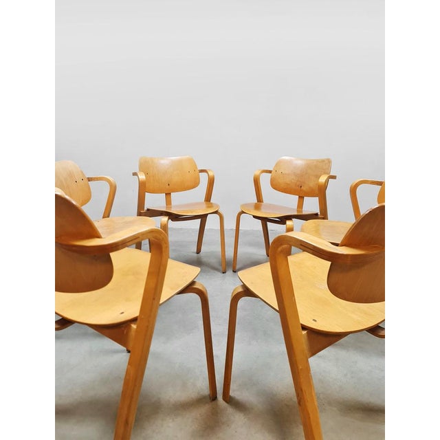 Asko Vintage Finnish Aslak Dining Chairs by Ilmari Tapiovaara for Asko, 1960s, Set of 6 For Sale - Image 4 of 8