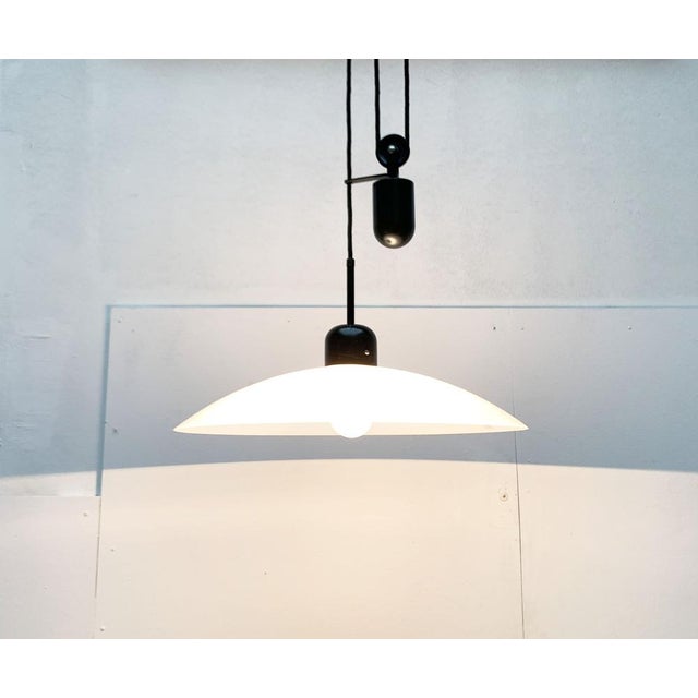 Vintage Postmodern Counterweight Pendant Lamp from Metalarte, 1980s For Sale - Image 14 of 18