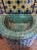 2020s Aqua, Blue and Yellow Moroccan Mosaic Tile Fountain For Sale - Image 5 of 7