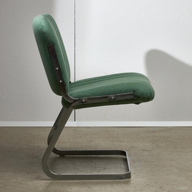 Mint Green Chrome Chair, 1970s For Sale - Image 4 of 16