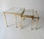Vintage Nesting Coffee Tables in Gold-Tone Metal and Mirror, 1970s, Set of 3 For Sale - Image 6 of 12