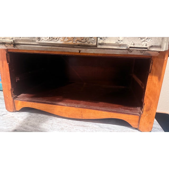Silver Custom One of a Kind National Cash Register Bread Box For Sale - Image 8 of 10