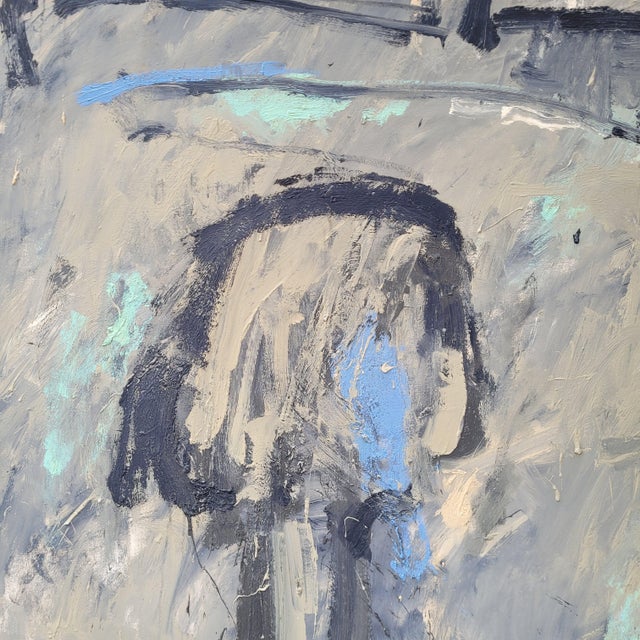 Blue Esteban de la Foz, Childhood Islands, 1996, Oil on Canvas For Sale - Image 8 of 18