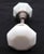 Pair of Vintage Octagon Milk Glass Door Knobs For Sale - Image 4 of 5