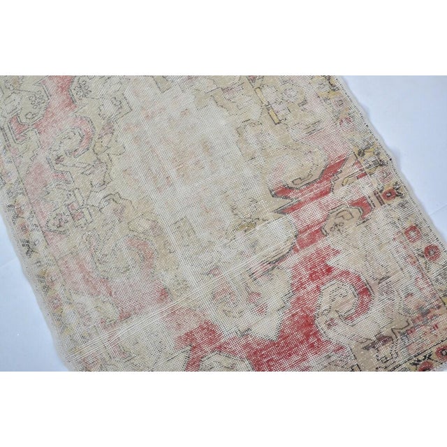 Tan Anatolian Vintage Wool Rug For Sale - Image 8 of 10