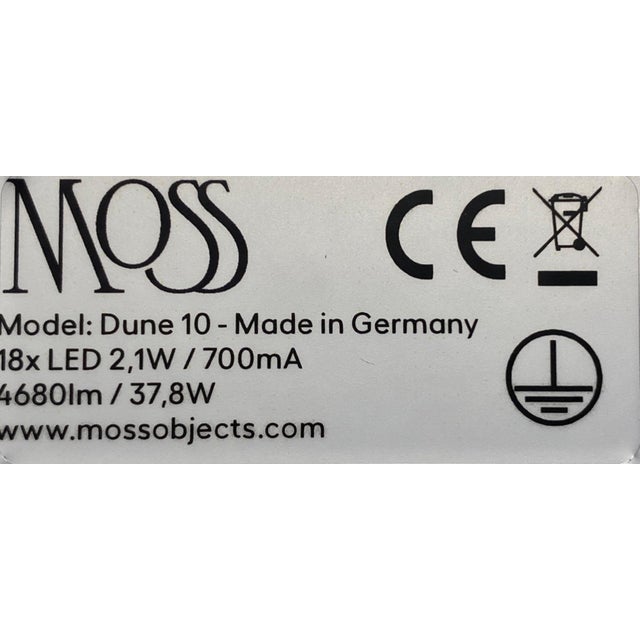 Dune 10 Curve Pendant Light with Silver Anodized Shades by Daniel Becker For Sale - Image 15 of 16