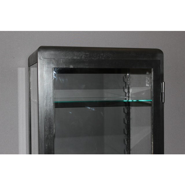 Black Lacquered Iron Display Case, 1950 For Sale - Image 15 of 16