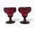 1930s Fenton Georgian Ruby Agua Caliente Champagne or Dessert Goblets - A Pair For Sale - Image 10 of 10