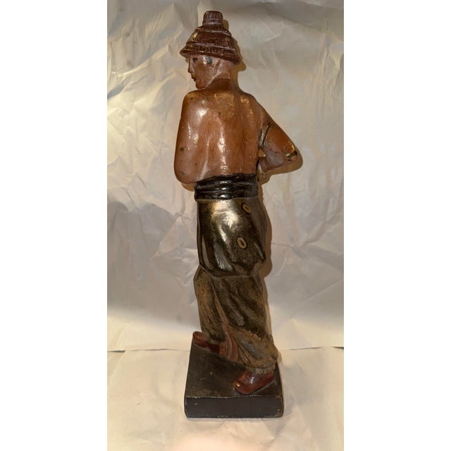 Mid Century Male Performer Ceramic Sculpture For Sale - Image 4 of 9
