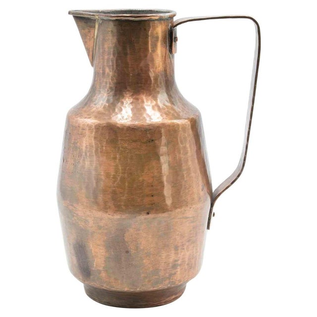 Vintage Bauhaus Italian Copper Jug by Eugen Zint, 1930s For Sale - Image 6 of 6