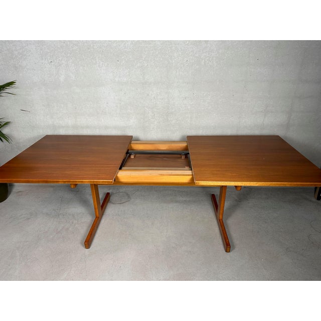 Vintage Dining Table and Chairs by Jos de Mey for Van Den Berghe Pauvers, 1960s, Set of 7 For Sale - Image 13 of 18