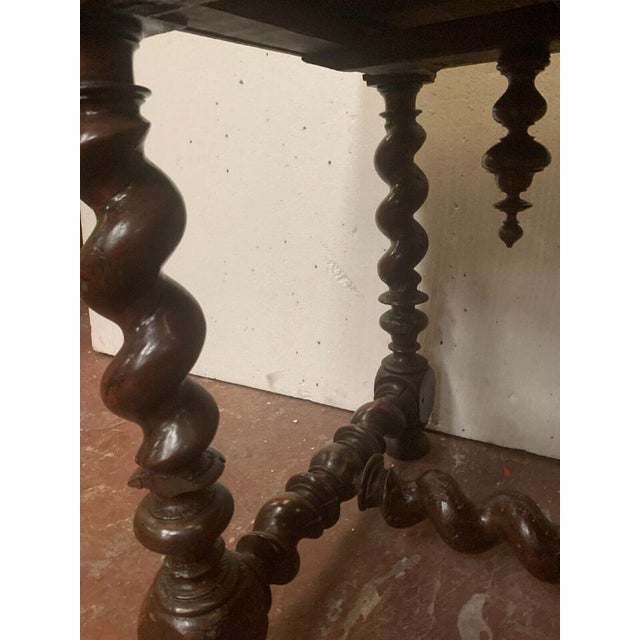 Louis XIII Carved Walnut Desk, 1800s For Sale - Image 11 of 13