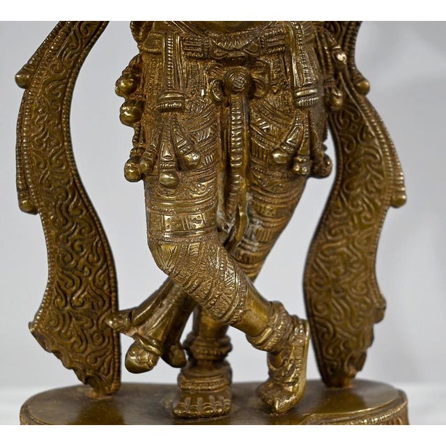 Indian Artist, Krishna, Late 19th Century, Bronze For Sale - Image 10 of 18