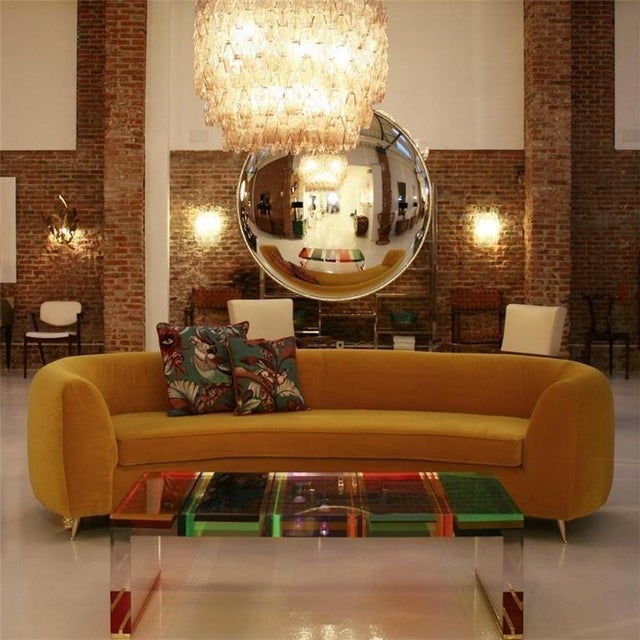 Modern French Wall-Mounted Convex Mirror For Sale - Image 15 of 17