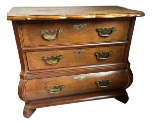Vintage Baker Furniture Walnut Bombay Chest