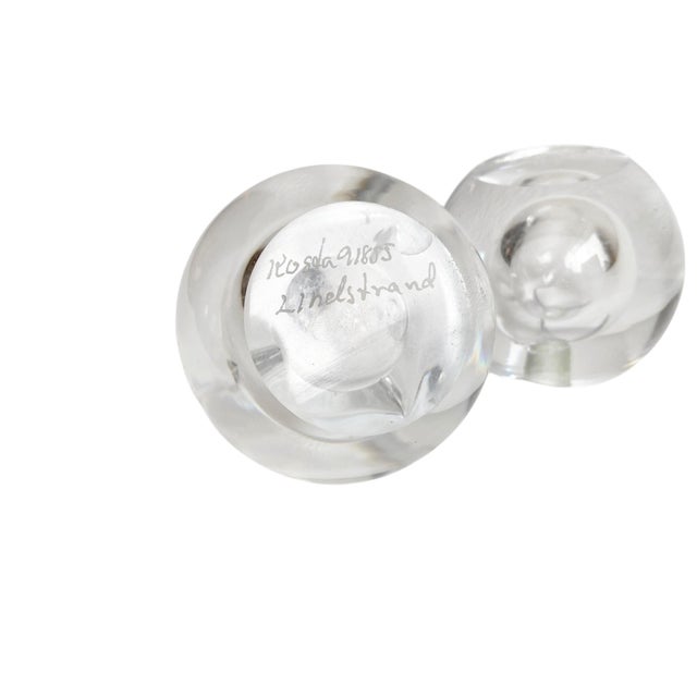 Vicke Lindstrand Vicke Lindstrand Kosta Boda Art Glass Bud Vase – Scandinavian Perfume Bottle For Sale - Image 4 of 4