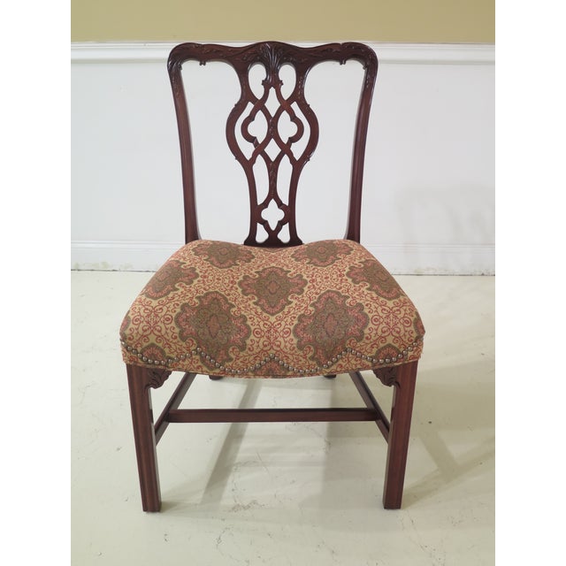 Baker Chippendale Mahogany Dining Room Chairs Set of 8 Chairish