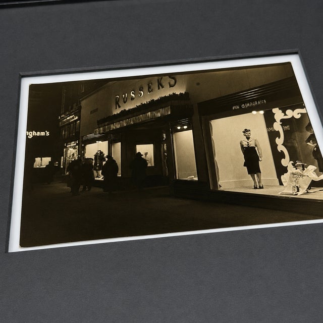 Vintage Russeks Department Store Window Display Photograph, Detroit, C. Early 1940s – Original Silver Gelatin Print For Sale In Phoenix - Image 6 of 7