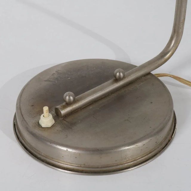 Chrome Metal Desk Lamp from Daalderop, 1930s For Sale - Image 3 of 12