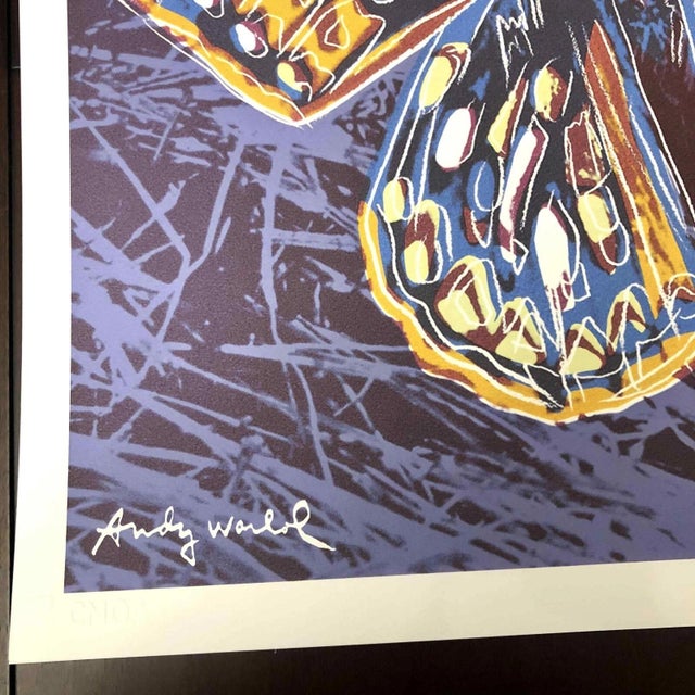 1990s After Andy Warhol "Butterfly" Lithograph For Sale - Image 6 of 11