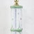 Vintage Hand-Painted White and Green Faux Bamboo Table Lamps - a Pair For Sale - Image 9 of 10