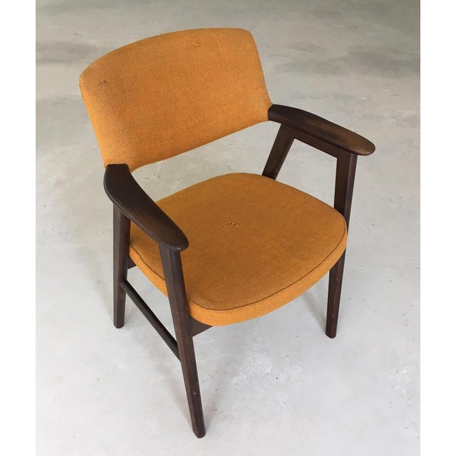 Brown Danish Armchair in Tanned Oak by Erik Kirkegaard for Høng Stolefabrik, 1960s For Sale - Image 8 of 9