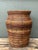 Wood Vintage Coiled Pencil Reed Floor Vase For Sale - Image 7 of 12