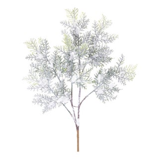 Flocked Cedar Branch (Set of 12) For Sale