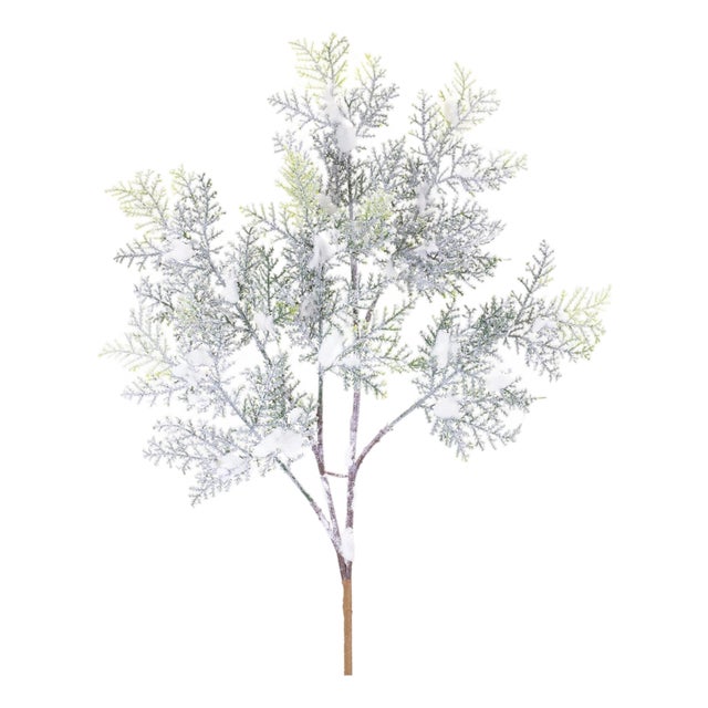 Flocked Cedar Branch (Set of 12) For Sale