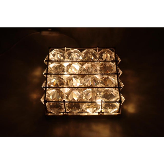 Diamond Scone in Lead Crystal and Brass from Palwa, 1950s For Sale - Image 14 of 18