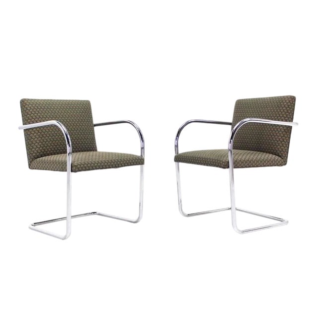 Mies Brno Side Office Dining Chairs for Knoll - a Pair For Sale - Image 11 of 11